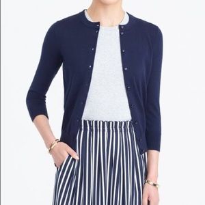 J Crew Factory Clare Cardigan - Navy